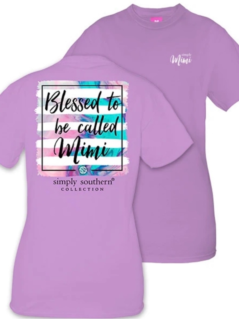 Simply Southern Lavender 'Blessed to be called Mimi' Short Sleeve Tee